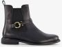 Hush Puppies leren dames chelsea boots met gesp Zwart - Thumbnail 2