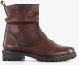 Hush Puppies leren dames enkellaarsjes bruin - Thumbnail 2