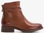 Hush Puppies leren dames enkellaarsjes cognac - Thumbnail 2