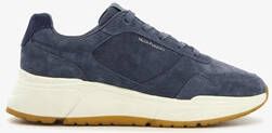 Hush Puppies leren heren sneakers blauw Echt leer Uitneembare zool