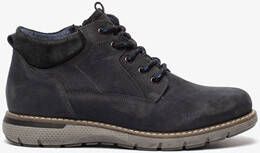 Hush Puppies leren heren veterschoenen blauw