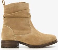 Hush Puppies suède dames enkellaarsjes beige