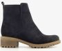 Hush Puppies suede dames enkellaarsjes blauw Echt leer - Thumbnail 2