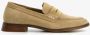 Hush Puppies suede dames loafers donkerbeige Echt leer - Thumbnail 2