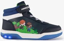 Minecraft hoge jongens sneakers met lichtjes blauw Uitneembare zool