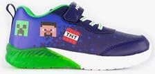 Minecraft kinder sneakers met lichtjes blauw