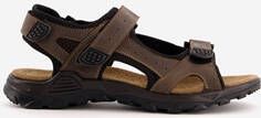 Mountain Peak leren heren sandalen bruin