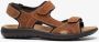 Mountain Peak leren heren sandalen bruin - Thumbnail 2