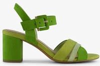 Nova dames sandalen met hak groen