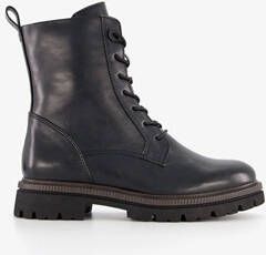 Nova dames veterboots zwart