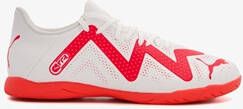 Puma Future Play It IC zaalschoenen wit rood