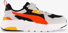 Puma Trinity Lite AC+ kinder sneakers grijs rood