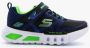 Skechers Flex-Glow Jongens Sneakers Black Blue Lime - Thumbnail 68