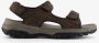 Skechers Bruine Herensandalen met Klittenbandsluiting en Luxe Foam Bruin Heren - Thumbnail 3