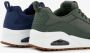 Skechers Uno Fastime sneakers blauw Imitatieleer - Thumbnail 5