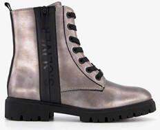 S.Oliver dames veterboots metallic grijs