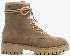 s.Oliver s. Oliver dames veterboots taupe