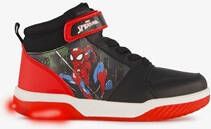 Spider-Man jongens sneakers met lichtjes zwart