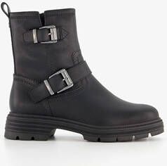 tamaris dames biker boots zwart