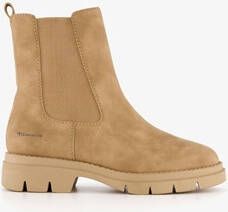 tamaris dames chelsea boots beige