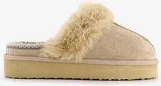 Thu!s dames pantoffels beige Sloffen