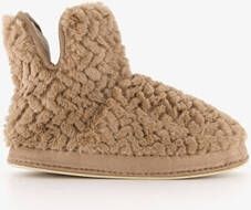 Thu!s dames pantoffels teddy pantoffels Beige Sloffen