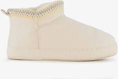 Thu!s gevoerde dames pantoffels beige