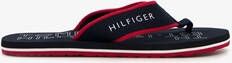 Tommy Hilfiger heren teenslippers zwart rood