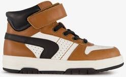 TwoDay hoge leren jongens sneakers cognac