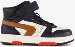 TwoDay hoge leren jongens sneakers donkerblauw