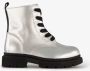 TwoDay leren meisjes veterboots zilver - Thumbnail 2