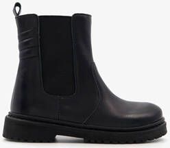 TwoDay leren meisjes Chelsea boots zwart