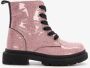 TwoDay leren meisjes veterboots met glitter roze - Thumbnail 2