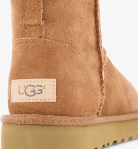 Ugg Classic Mini II suède enkellaarsjes cognac