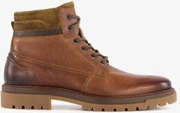 Van Beers leren heren veterboots bruin