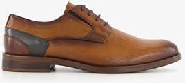 Van Beers leren heren veterschoenen cognac