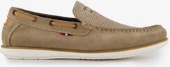 Van Beers suede heren instappers beige