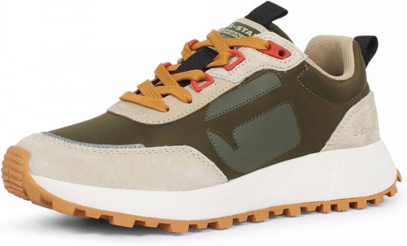 G-Star Theq Run dames sneaker groen beige