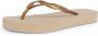 Havaianas Slim Flatform teenslippers goud Dames Rubber Effen 39-40 - Thumbnail 4