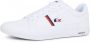 Lacoste Europa Wit Blauw Rood Heren Sneaker 39SMA0031 - Thumbnail 3