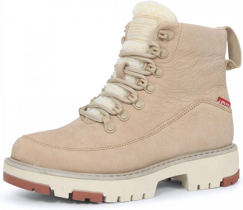 Levi&apos;s Solvi beige dames veterboots