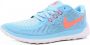 Nike Free 5.0 Blauwe Dames Sneakers Hardloopschoen Fitnessschoen - Thumbnail 2