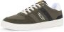 PME Legend Comfortabele groene leren sneakers met zwarte en witte accenten Green Heren - Thumbnail 5