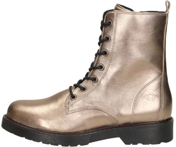 Aqa Veterschoenen Hoog Veterschoenen Hoog goudkleur