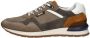 Australian Grijze Leren Sneakers met Comfortabel Voetbed Brown Heren - Thumbnail 2