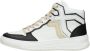 Bronx Old-cosmo 47406 Hoge sneakers Leren Sneaker Dames Wit - Thumbnail 3