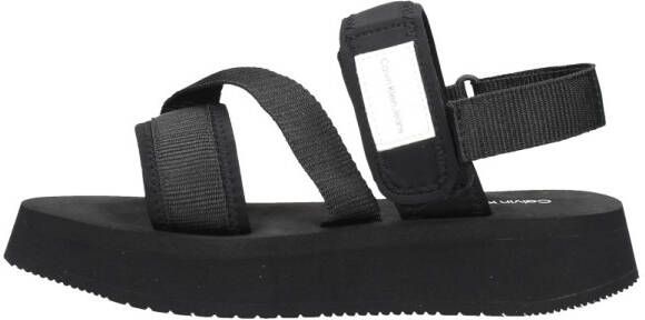 Calvin Klein Sandalen met klittenbandsluiting en elastiek