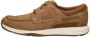 Clarks Bruine leren sneaker met loafer look Brown Heren - Thumbnail 2