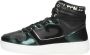 Cruyff Campo High Lux Hoge sneakers Leren Sneaker Dames Zwart - Thumbnail 4