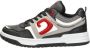 Cruyff Zwarte Leren Sneakers met Rode Accenten Multicolor Dames - Thumbnail 3